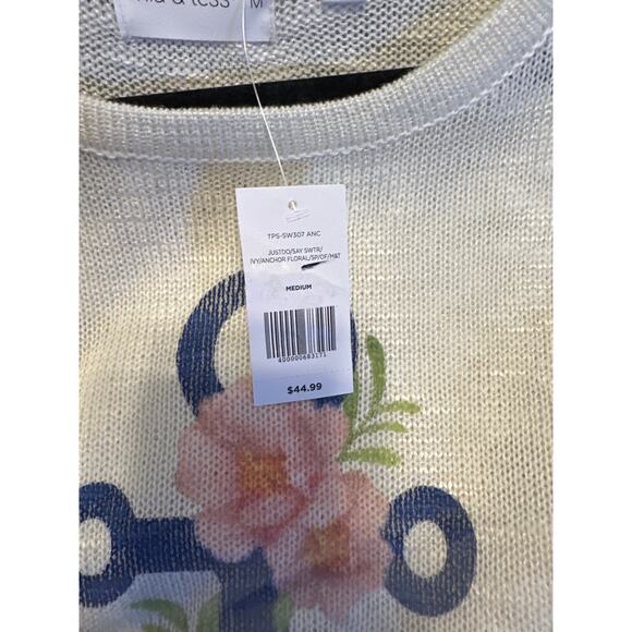 NWT! Mia & Tess Anchor Knit Sweater - Picture 3 of 3